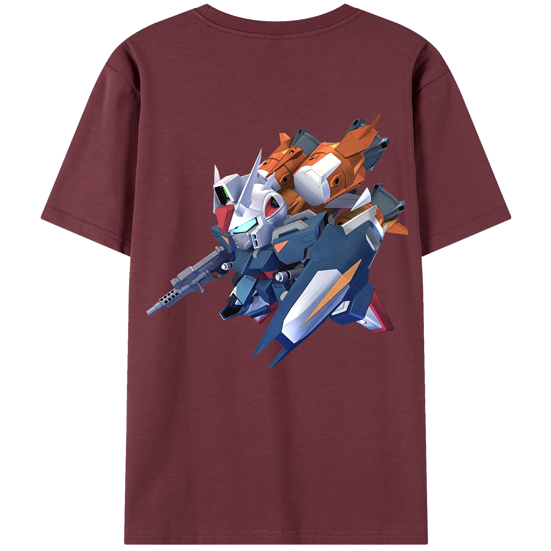 （画像用） 機動戦士ガンダム Mobile Suit Gundam 綿100％半袖Tシャツ（背面プリント）